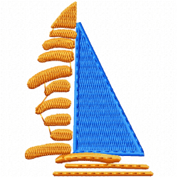 Boats Embroidery Design 11 Boats Embroidery Design 11